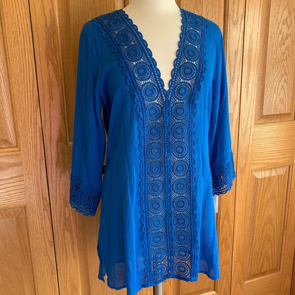LA BLANCA - Island Fare Cover-Up Tunic - NEW w/Tag